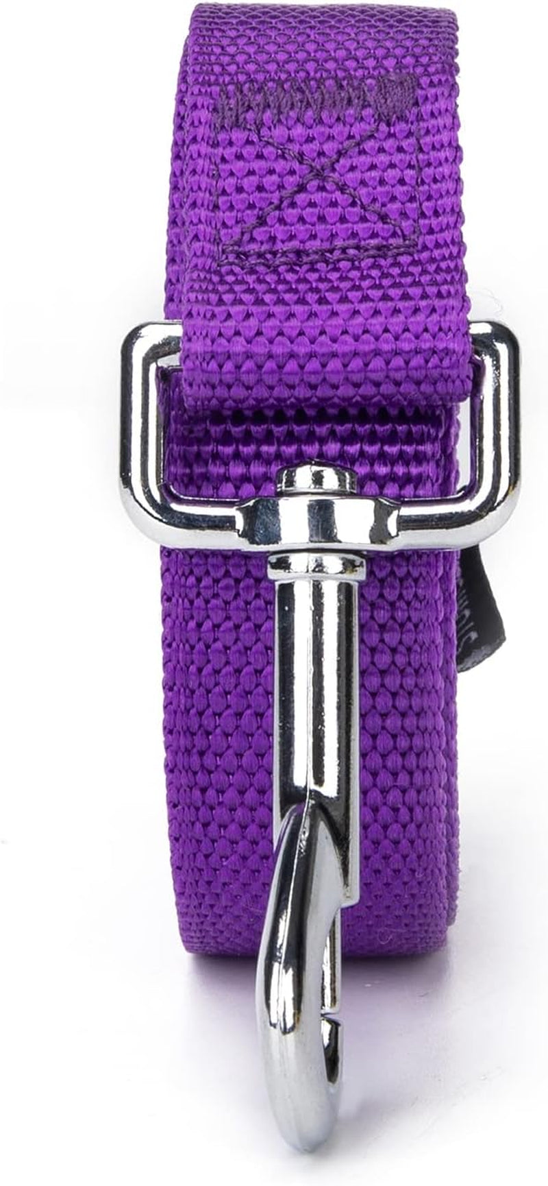 Strong Durable Nylon Dog Training Leash, 1 Inch Wide Traction Rope, 6 Ft 10Ft 15Ft Long, for Small and Medium Dog (Purple, 6 Feet)