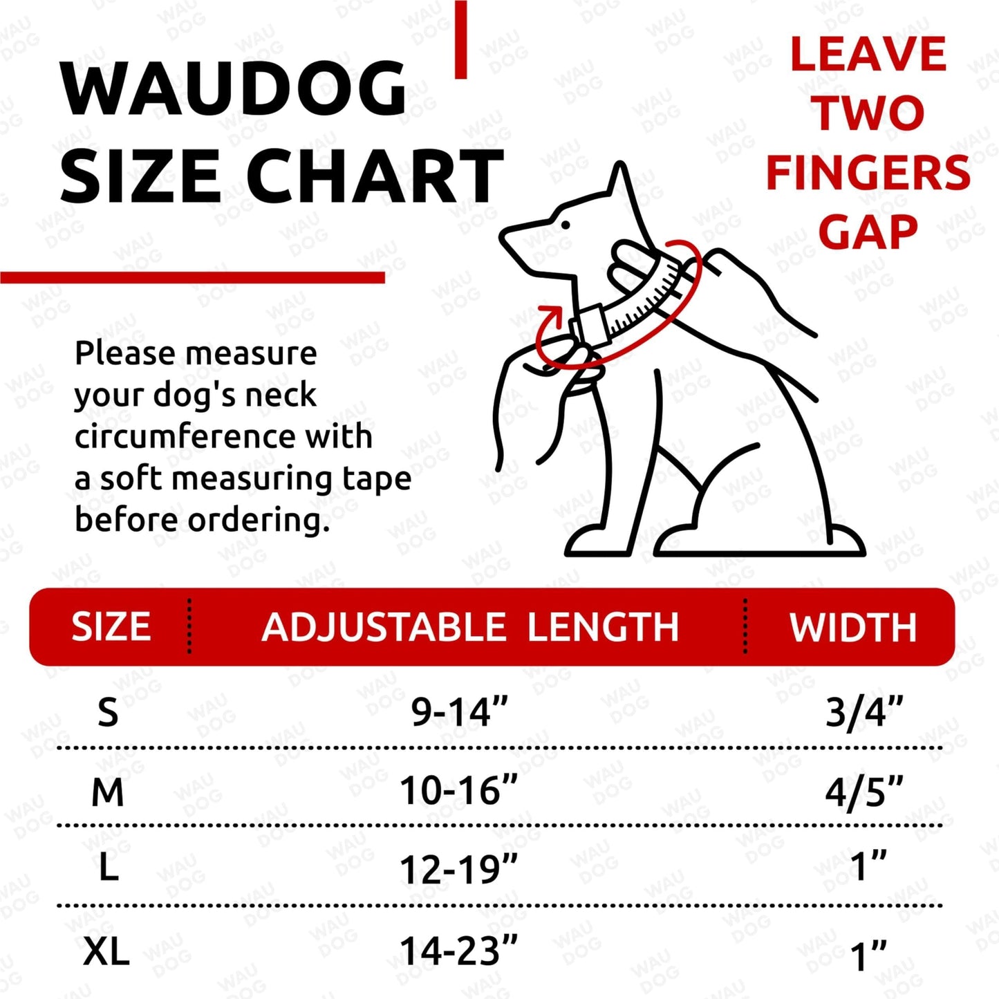 Red Waterproof Dog Collar Size 12 19 Inch X 1 Inch Wide Metal Buckle