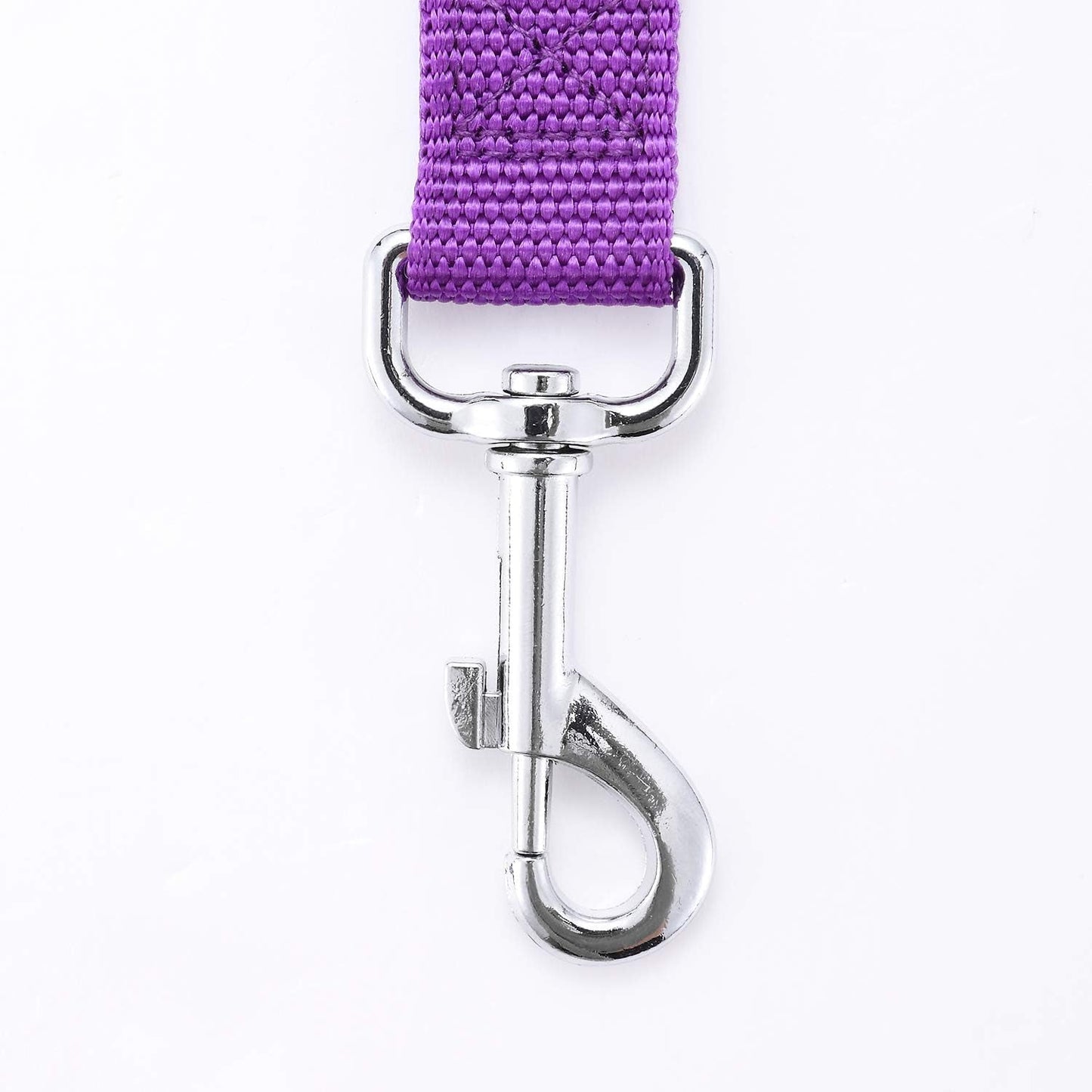 Strong Durable Nylon Dog Training Leash, 1 Inch Wide Traction Rope, 6 Ft 10Ft 15Ft Long, for Small and Medium Dog (Purple, 6 Feet)